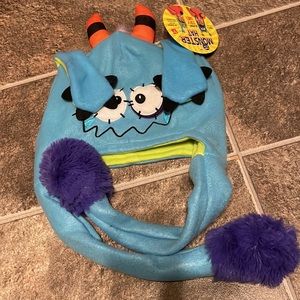 Monster hat pump it up blue